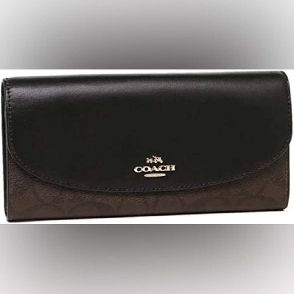 COACH Black and Brown Women's Wallet